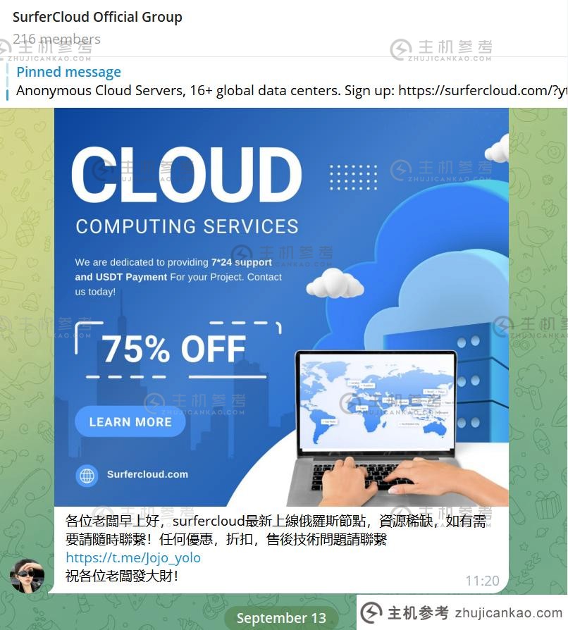 SurferCloud俄罗斯VPS云服务器已上线但资源不足。 我有兴趣直接联系客户经理（俄罗斯服务器vps）_主机参考