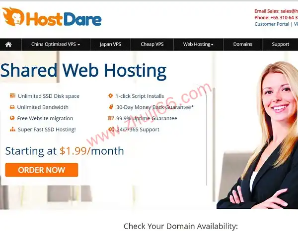 HOSTDARE:Double 11 US VPS折扣代码,廉价美国CN2 - GIA VPS租赁_主机参考