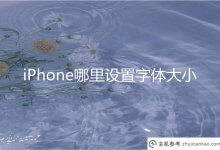 iPhone的字体大小在哪里设置？苹果手机字体大小怎么设置(苹果手机字体大小怎么设置)_主机参考